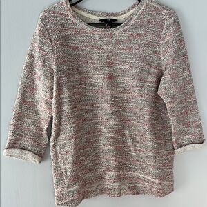 Women's lightweight heathered pink/gray Sweater